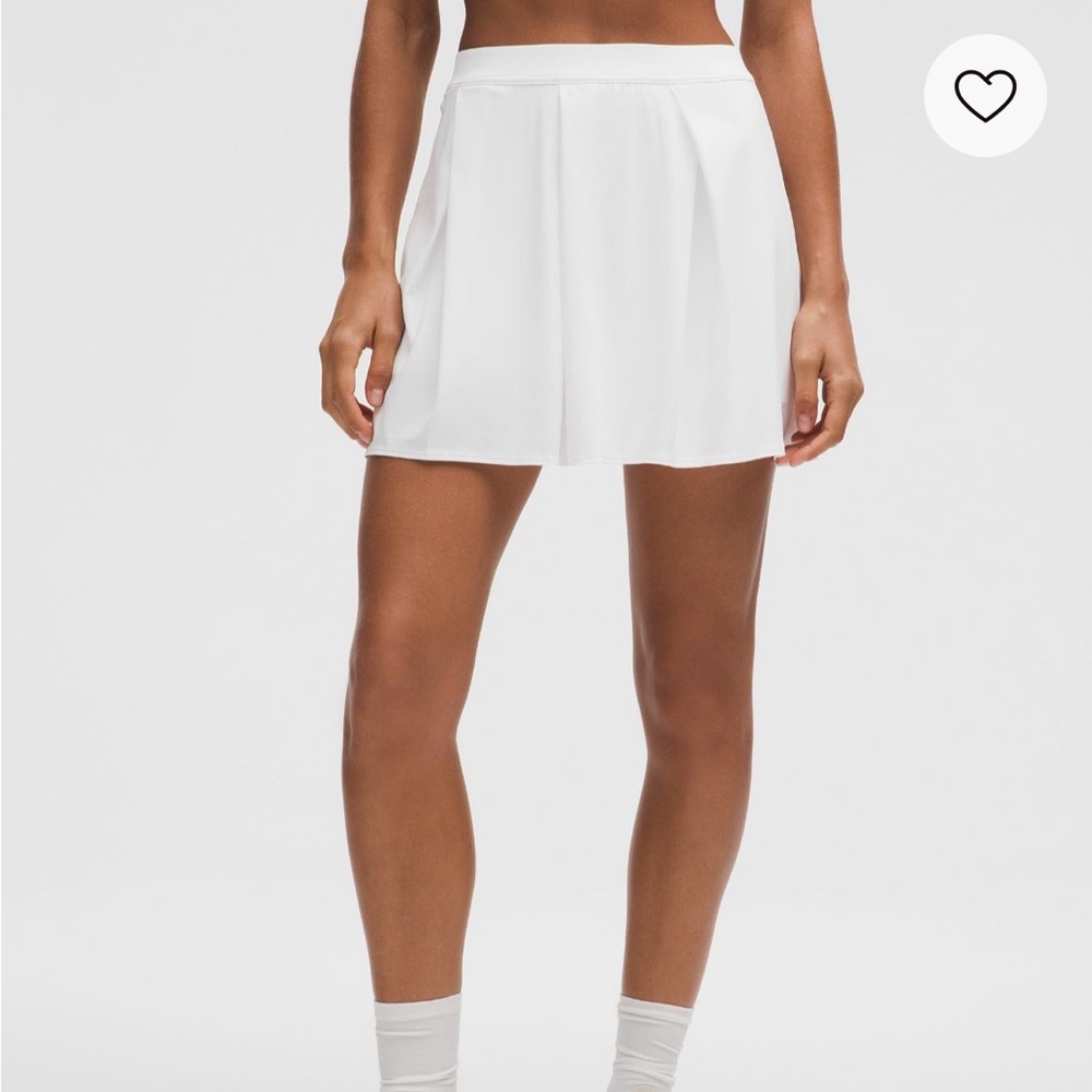 lululemon angled pleat tennis skirt